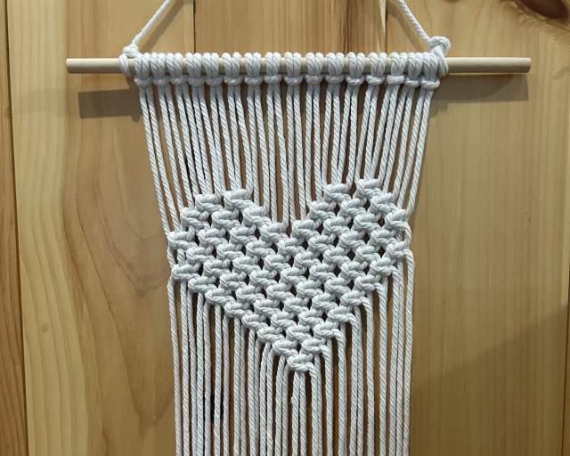 Macrame Heart Wall Hanging Workshop