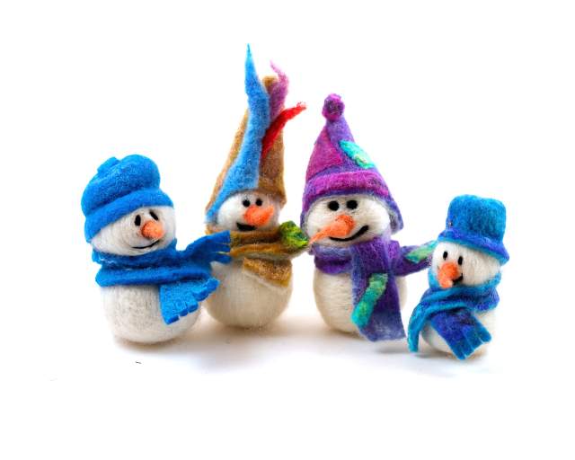 Needle Felted Snowman Class