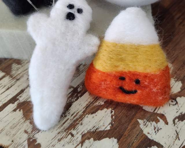 Needle-Felted Halloween Pins